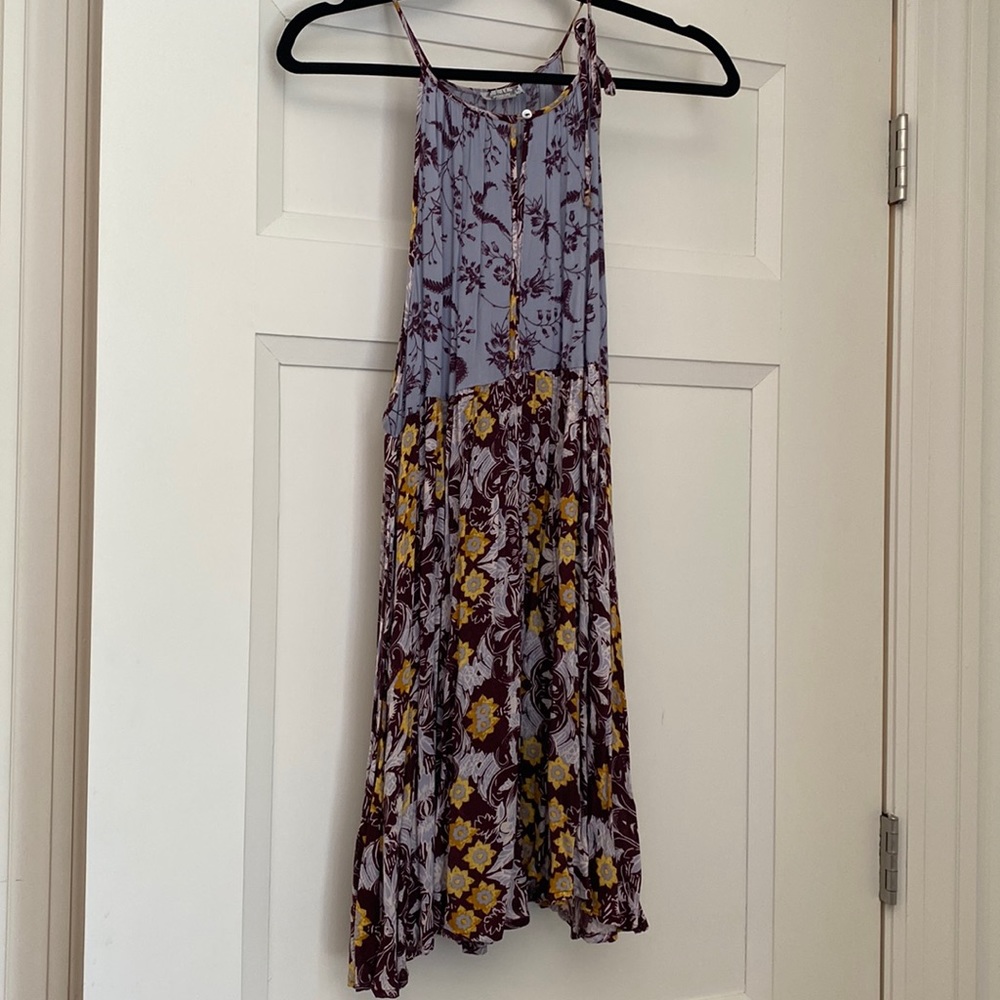 Free people high neck tie dress